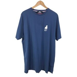 Ted Lasso T-shirt Men's Sz 3XLBlue White Dog Short Sleeved Brand New But Washed